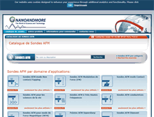 Tablet Screenshot of nanoandmore.fr